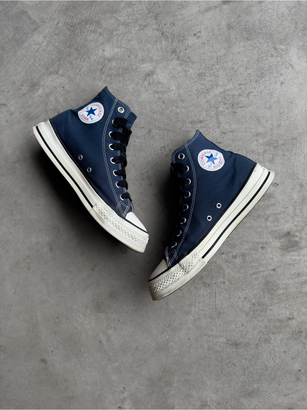 Converse Chuck Taylor Throwback High Navy Vintage White Red - 8.5